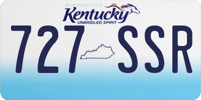 KY license plate 727SSR