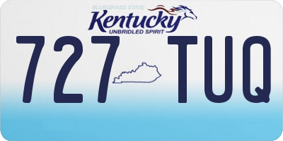 KY license plate 727TUQ