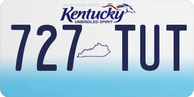 KY license plate 727TUT