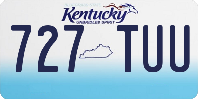 KY license plate 727TUU