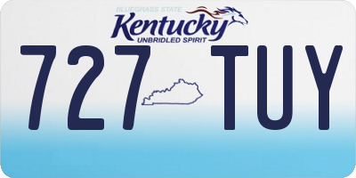 KY license plate 727TUY
