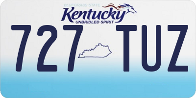 KY license plate 727TUZ