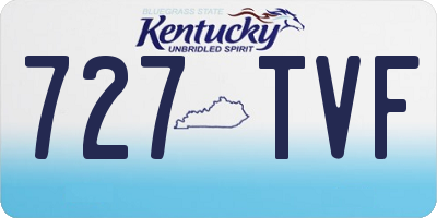 KY license plate 727TVF