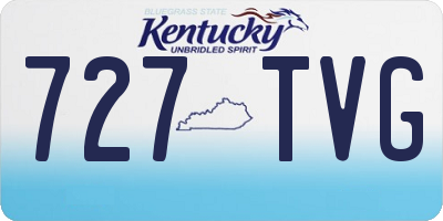 KY license plate 727TVG