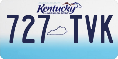 KY license plate 727TVK