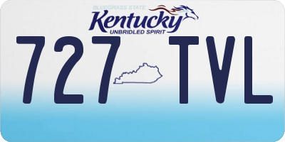 KY license plate 727TVL