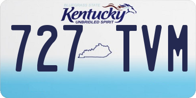 KY license plate 727TVM