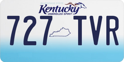 KY license plate 727TVR
