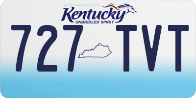KY license plate 727TVT