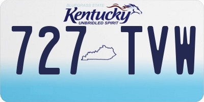 KY license plate 727TVW