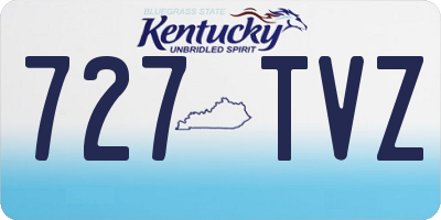 KY license plate 727TVZ