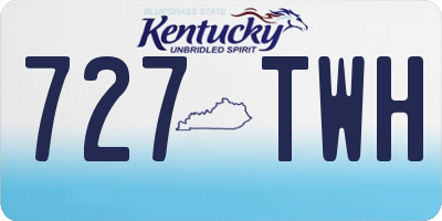 KY license plate 727TWH