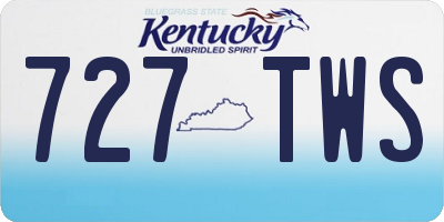 KY license plate 727TWS