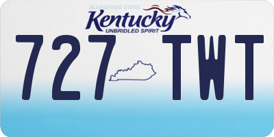 KY license plate 727TWT