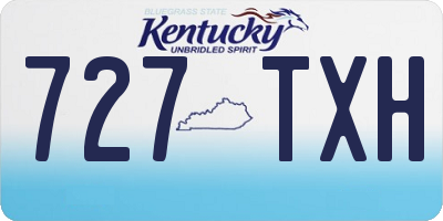 KY license plate 727TXH