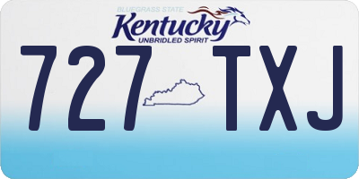 KY license plate 727TXJ