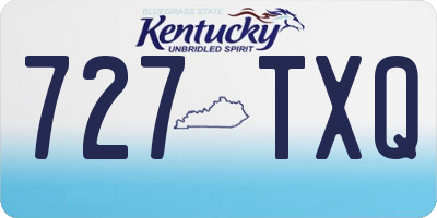 KY license plate 727TXQ