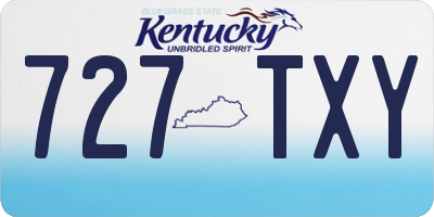 KY license plate 727TXY
