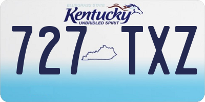 KY license plate 727TXZ