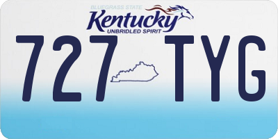 KY license plate 727TYG