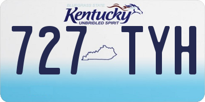 KY license plate 727TYH
