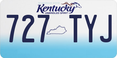 KY license plate 727TYJ