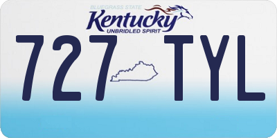KY license plate 727TYL