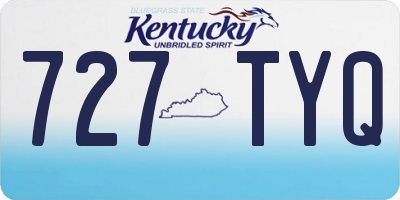 KY license plate 727TYQ
