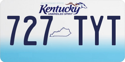 KY license plate 727TYT