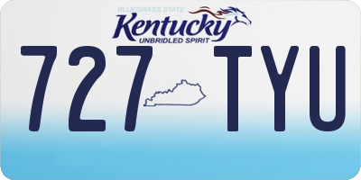 KY license plate 727TYU