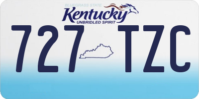 KY license plate 727TZC