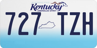 KY license plate 727TZH