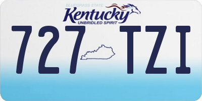KY license plate 727TZI