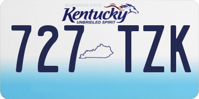 KY license plate 727TZK