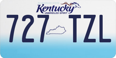 KY license plate 727TZL