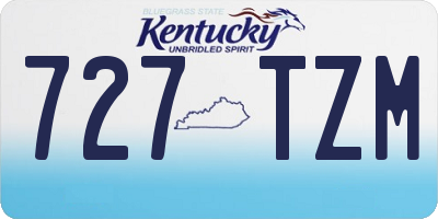 KY license plate 727TZM