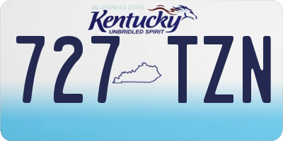 KY license plate 727TZN
