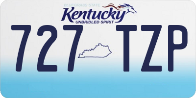 KY license plate 727TZP