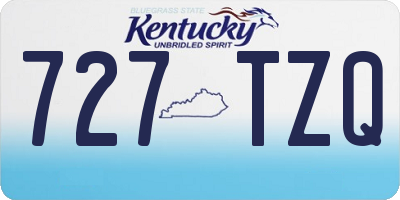 KY license plate 727TZQ