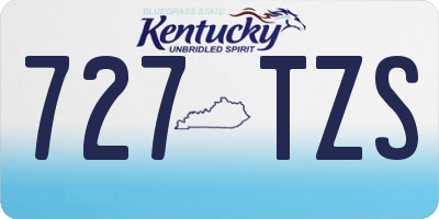 KY license plate 727TZS