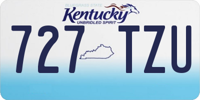 KY license plate 727TZU