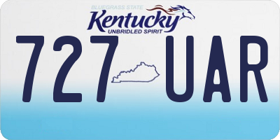 KY license plate 727UAR