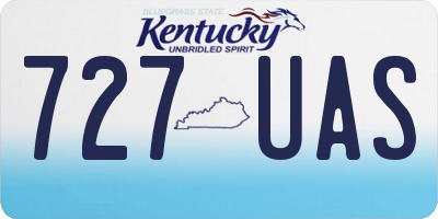KY license plate 727UAS