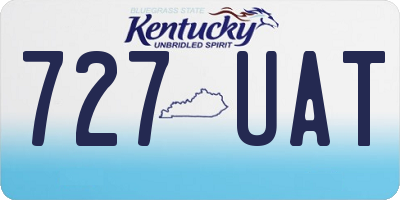 KY license plate 727UAT