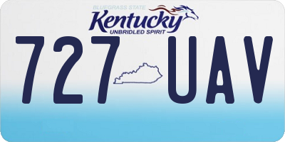 KY license plate 727UAV