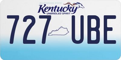 KY license plate 727UBE