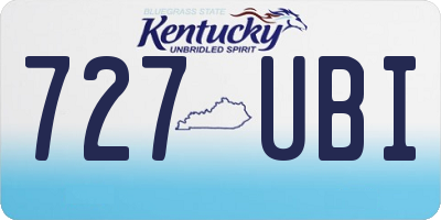 KY license plate 727UBI