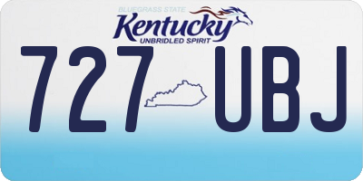 KY license plate 727UBJ