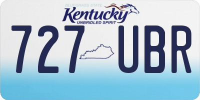 KY license plate 727UBR