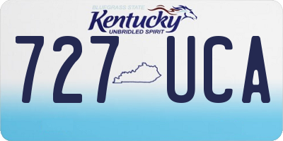 KY license plate 727UCA